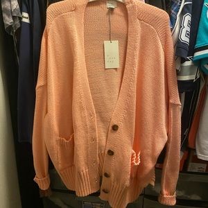 Peach cardigan